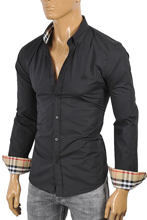 black burberry dress shirt|burberry tee shirts men.